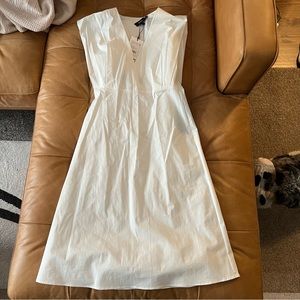 NWT Theory white midi dress